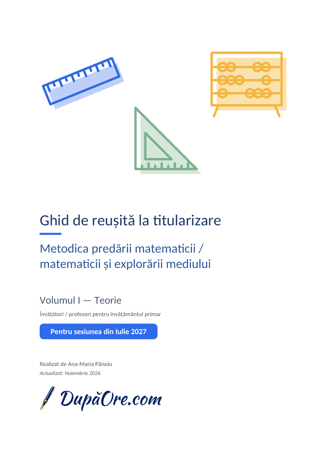 Coperta: Metodica predării matematicii / MEM, Teorie.